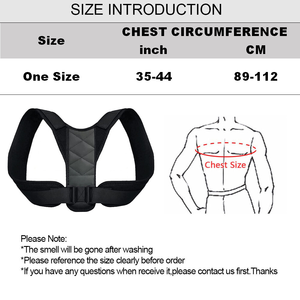 Posture Corrector Adjustable Back Brace Shoulder Support Clavicle Belt Men/Women