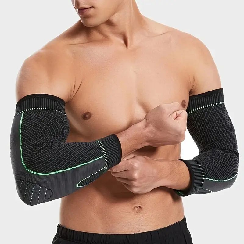 Copper Elbow Support Arm Sleeve Compression Brace Arthritis Pain Relief Sport US