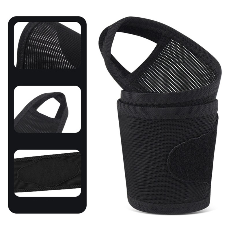 Thumb Wrist Support Breathable Elastic Wrist Wrap Brace For Fitness Badminton