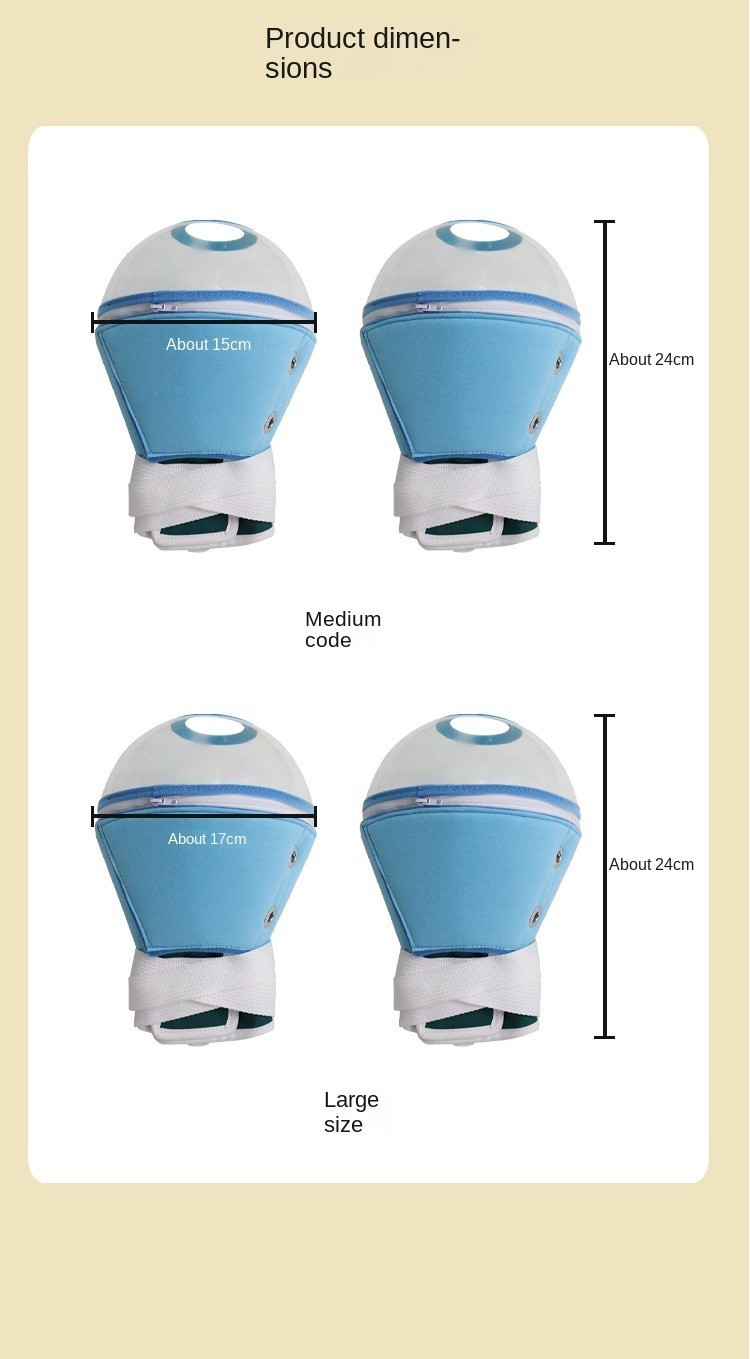 Lantern Restraint Gloves Hemispherical Transparent PVC Wrist Fixation Belt