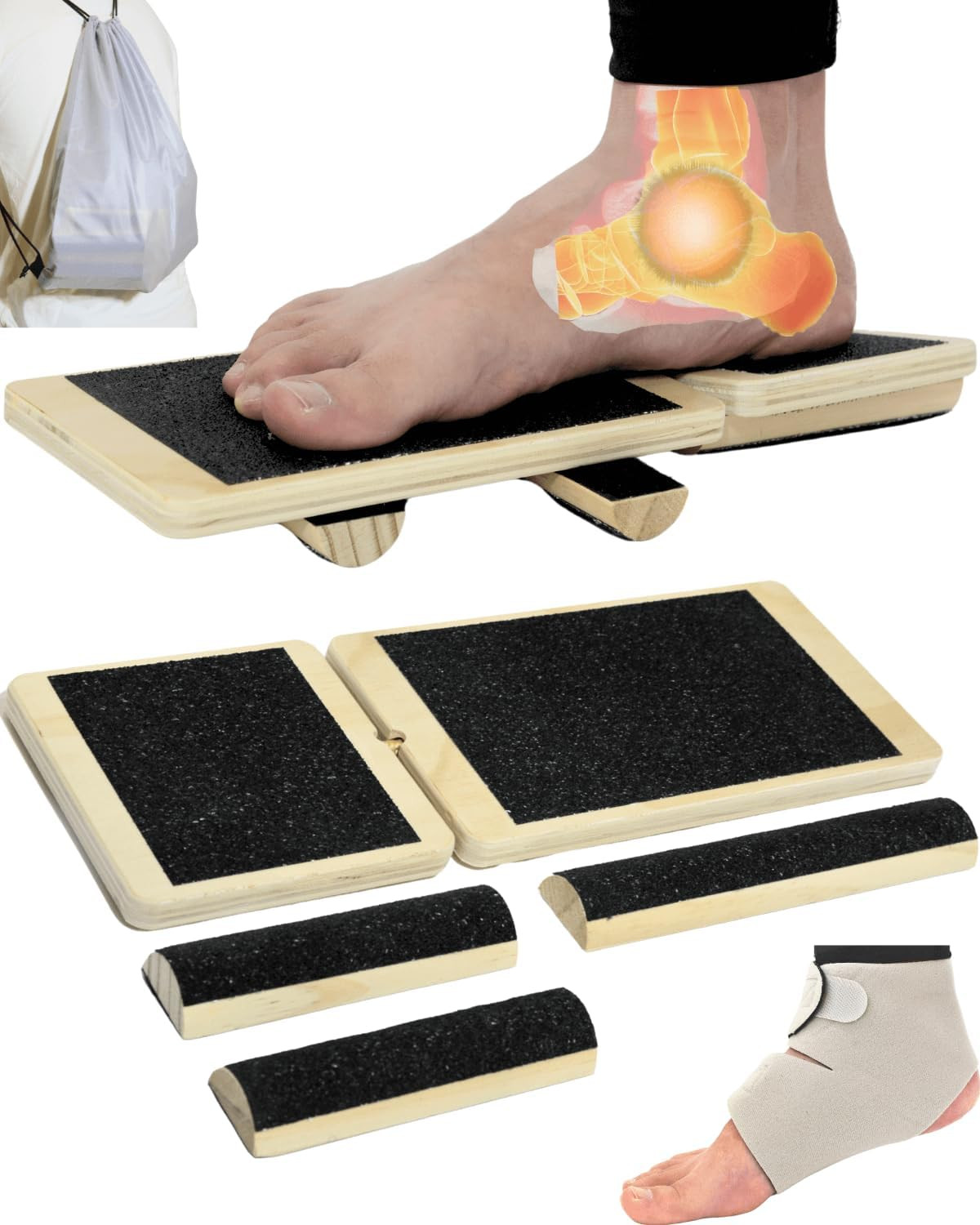 Ankle Strengthener, Single Leg Balance Board for Ankle Rehab, Foot Trainer for M