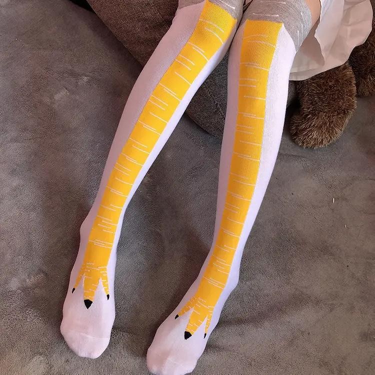 Funny Chicken Paw Stocking Over-knee 50/70cm Pressure Long Stocking for Women Pe