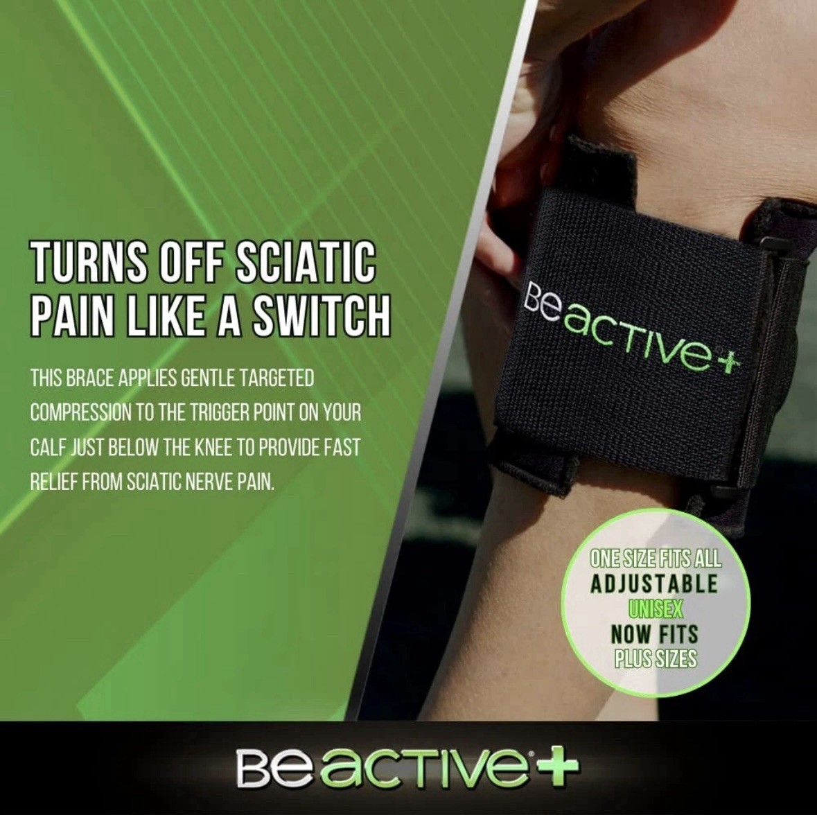 BEACTIVE Plus Acupressure System – Sciatica Pain Relief Brace For Sciatic Nerve