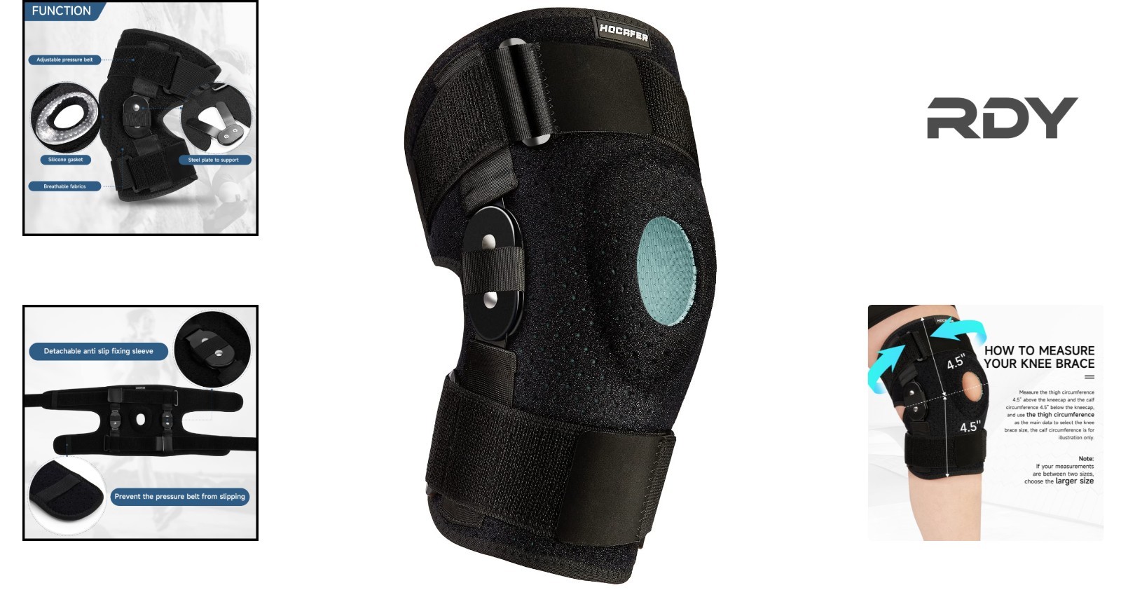 Breathable Plus Size Knee Brace 3XL-4XL | Ideal for Arthritis & Injury Recovery