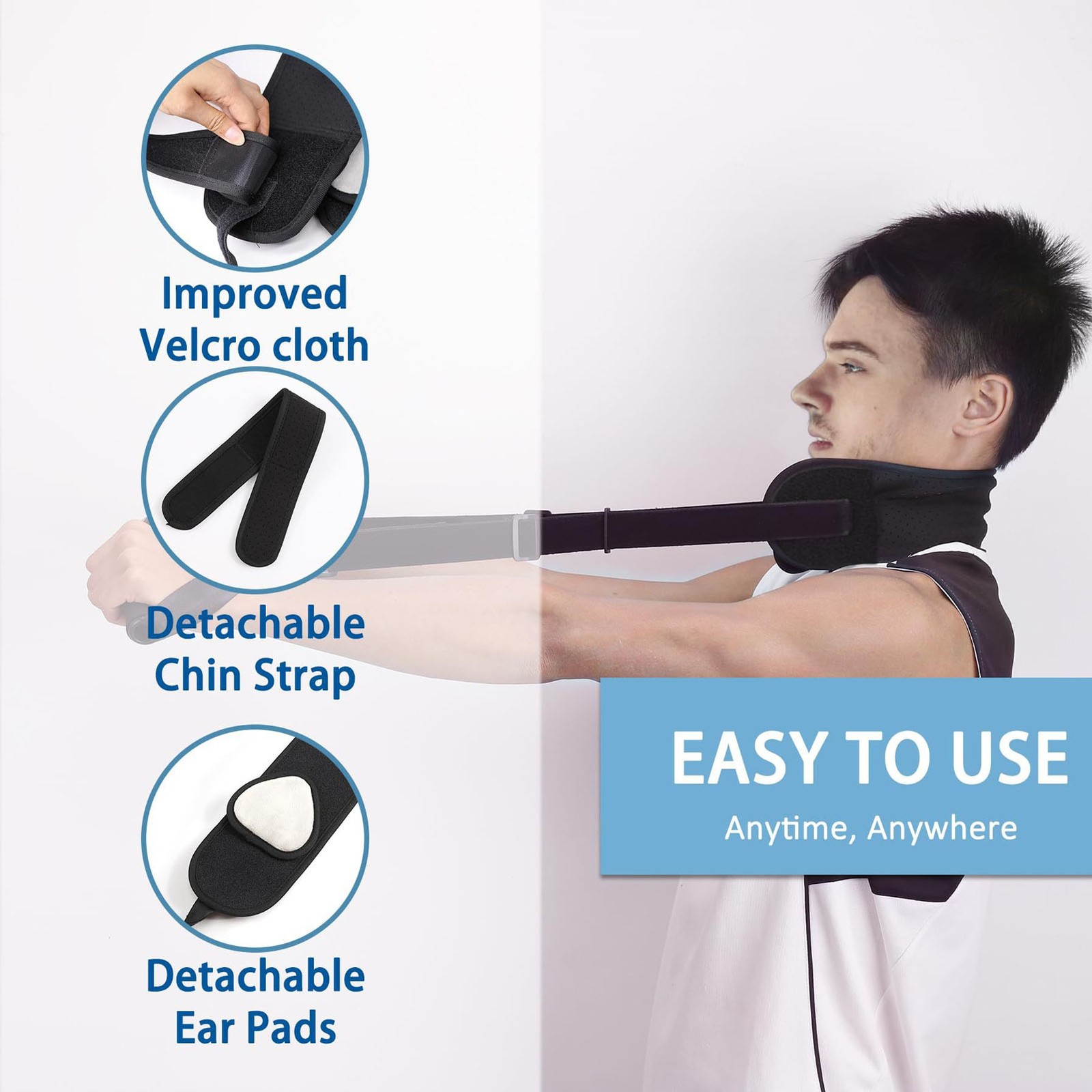 Neck Cervical Traction Strap Adjustable Neck Support For Home Use Neoprene Use