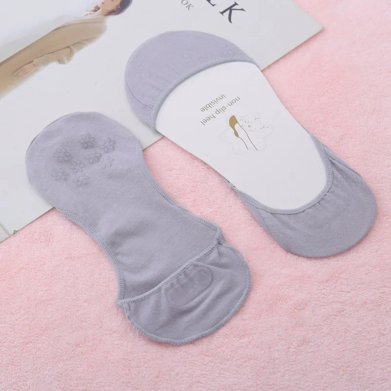 Invisible Boat Socks Women Girls Summer Thin Breathable Cotton Sock Solid Color