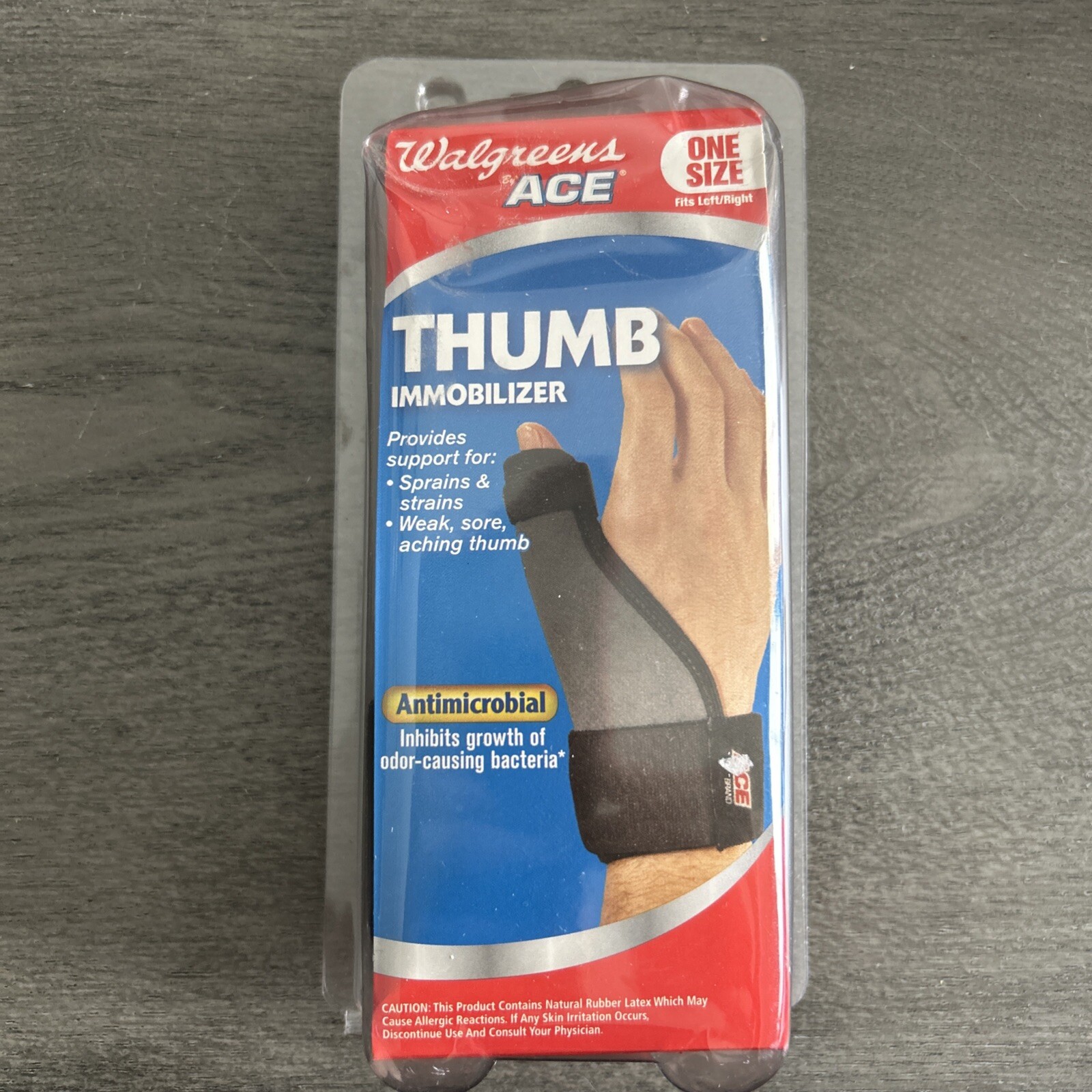 Ace Thumb Immobilizer Brace Thumb Support Left Or Right. One Size Fits Most