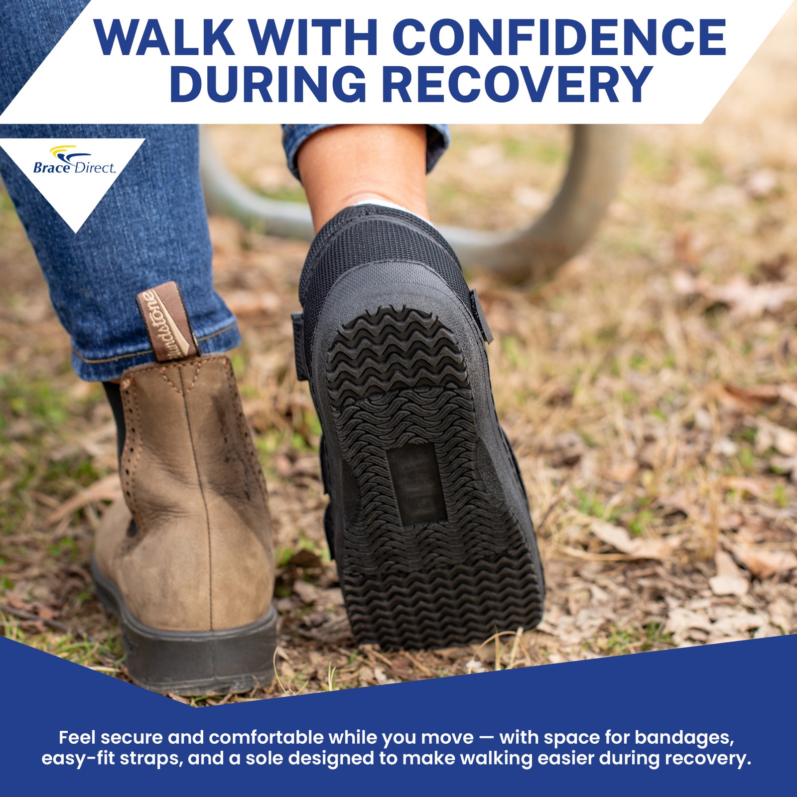 Deluxe Post Op Recovery Shoe- Adjustable Medical Walking Shoe Post Surgery