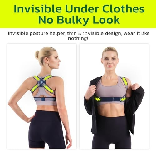 Ultra-light Invisible Posture Corrector for Women, Adjustable Elastic Back Brace
