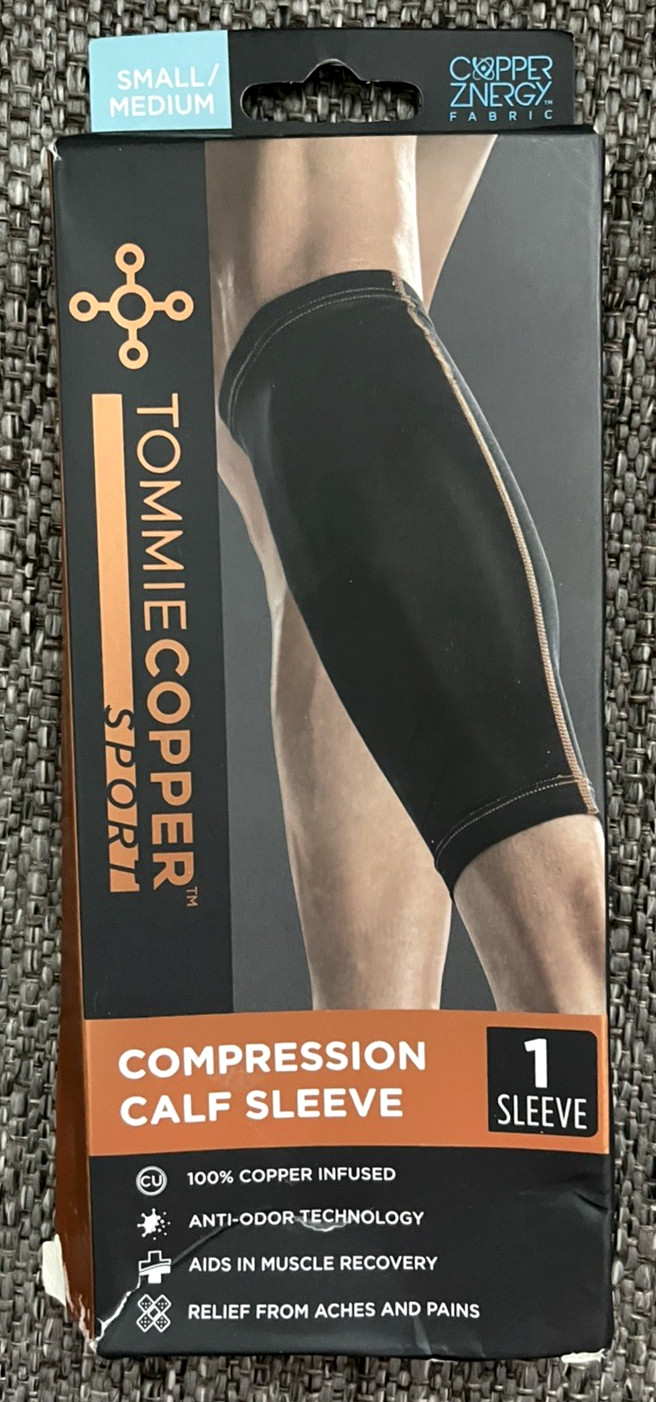 Tommie Copper Compression Calf Sleeve Size Small/Medium New Fast Shipping