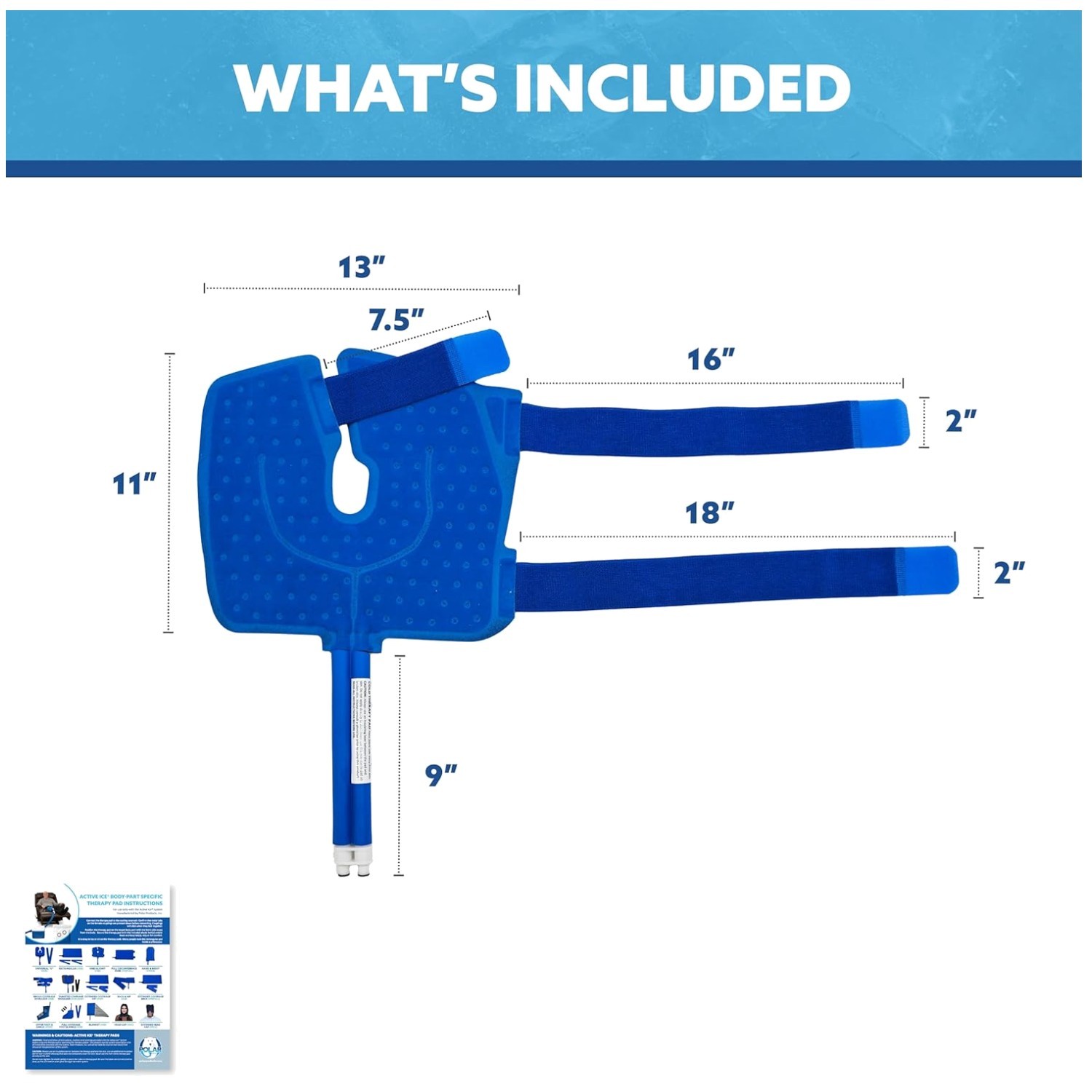 Knee, Ankle & Elbow Cooling Pad by Polar Active Ice