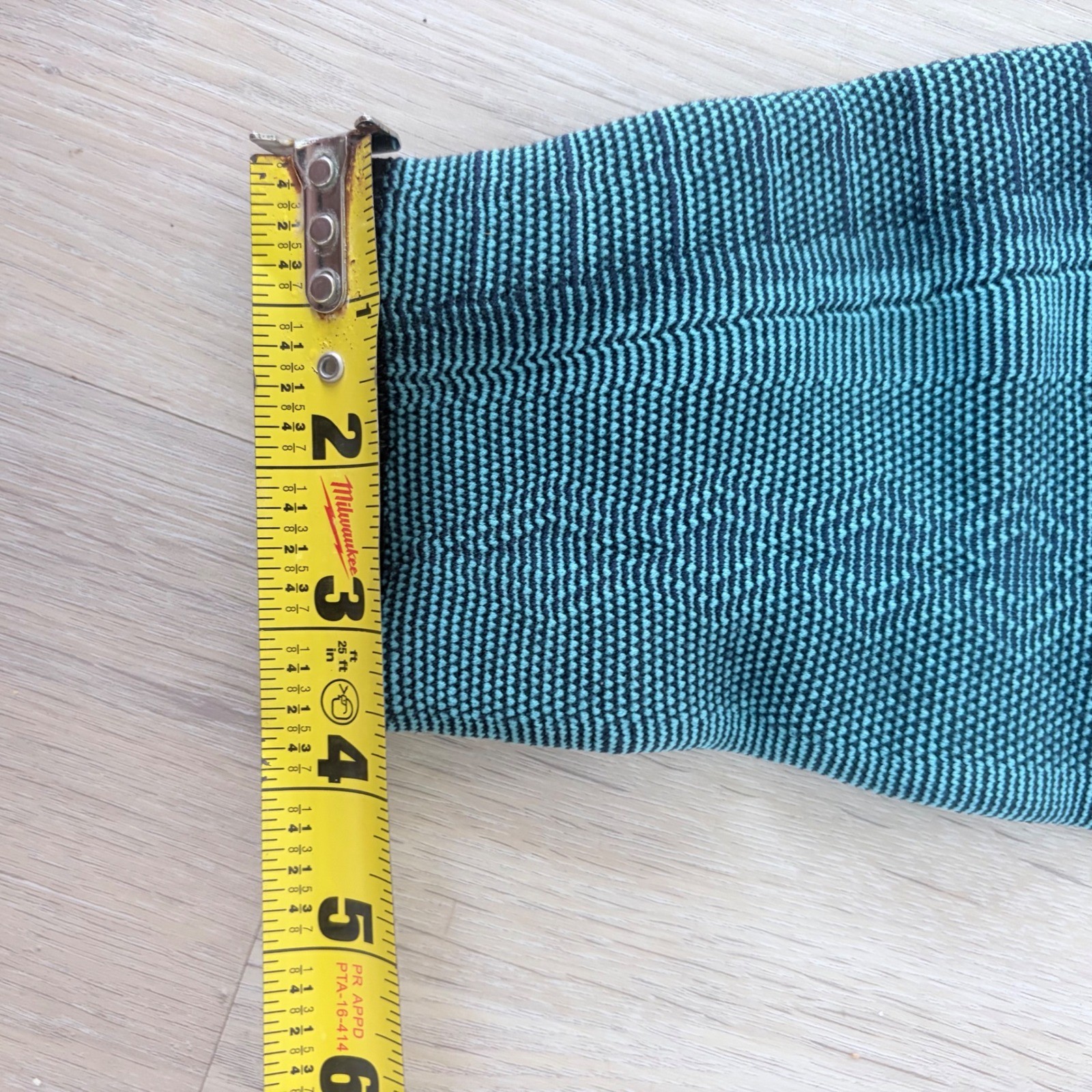 Sparthos Knee Compression Sleeve Teal Black Marled Knit Size Large Sport Support