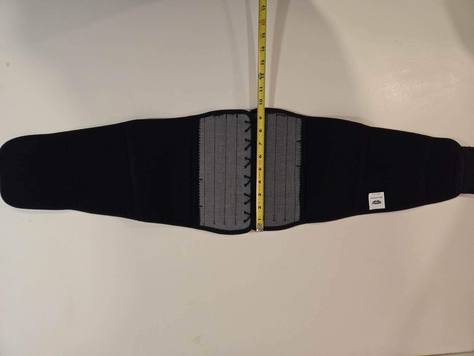 Curad Back Support Brace Dual-Pulley System Black Small/Medium CURORT2255M