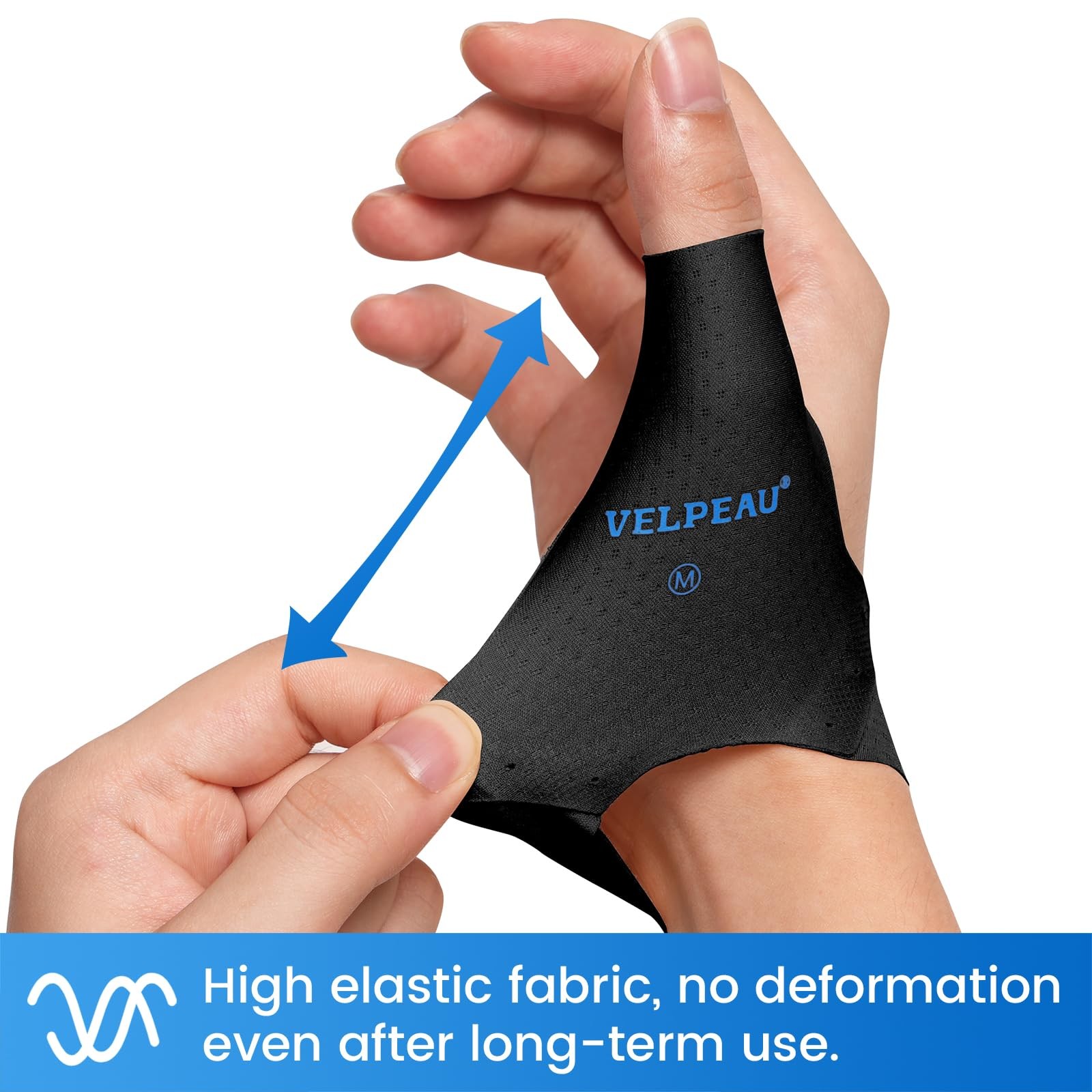Elastic Thumb Wrist Brace (Pack of 2), Splashproof Compression Sleeve for Art…
