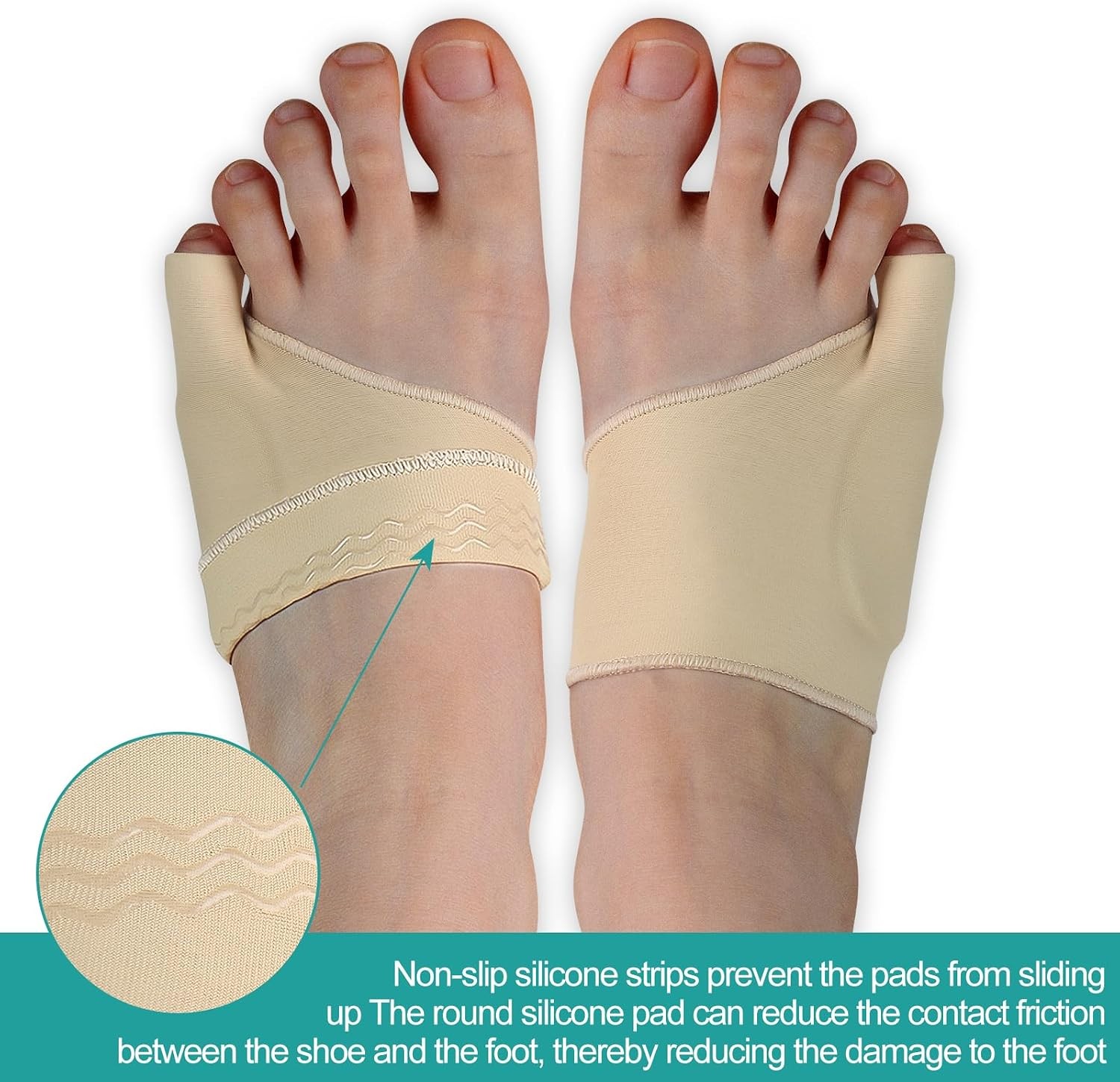 Bunion Corrector Relief Sleeve – Gel Cushion Pads – Copper Infused – Orthopedic