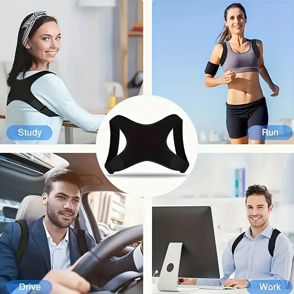 Back Posture Corrector Shoulder Straight Support Brace Belt Therapy Men Women us