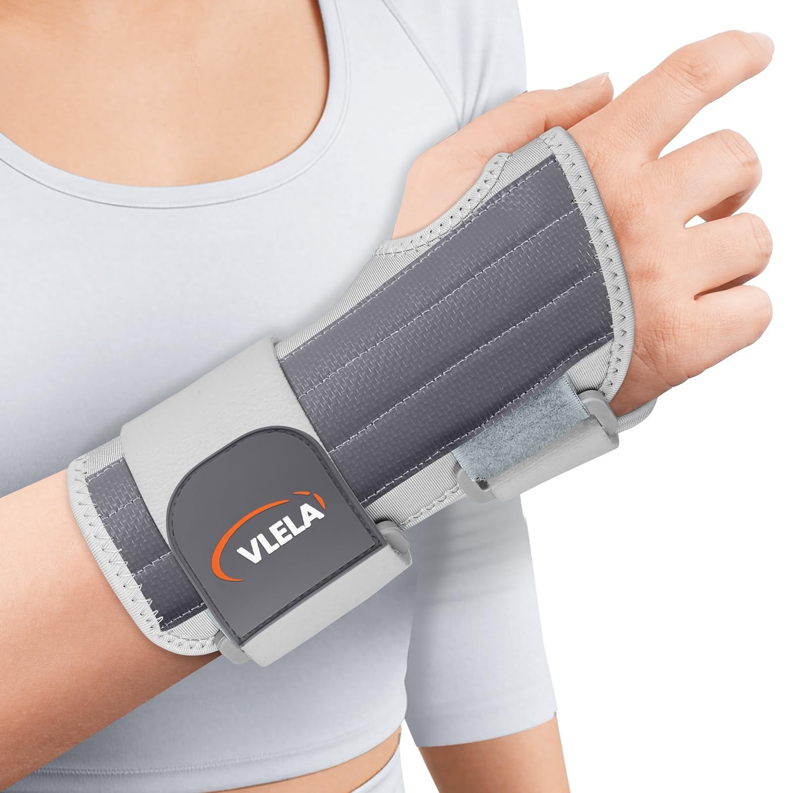Carpal Tunnel Wrist Brace for Right Hand, Night Support, Adjustable Straps & Spl