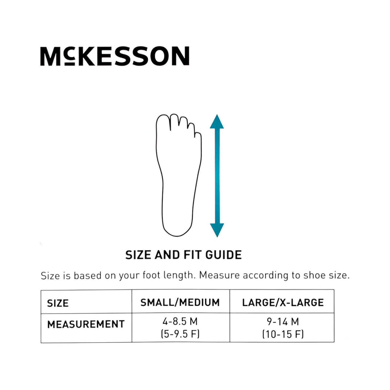 McKesson Black Dorsal Night Splint LargeX-Large Hook and Loop for the Foot