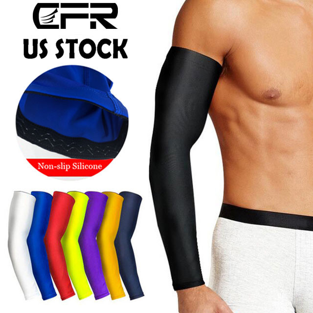 Compression Elbow Support Thigh Arm Sleeve Brace Anti Sun UV For Men Women UD