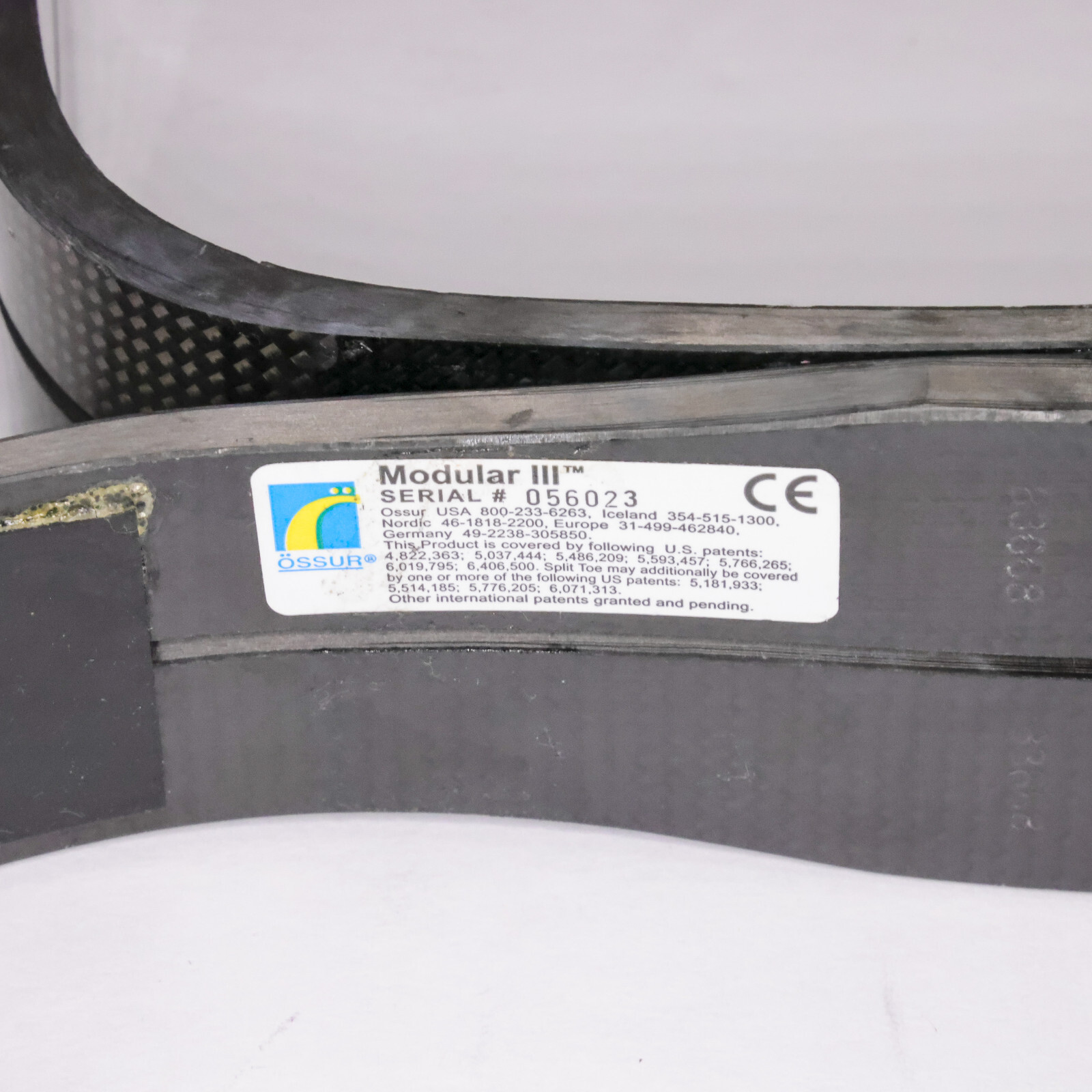 OSSUR MODULAR III HIGH PROFILE PROSTHETIC FOOT PYRAMIDAL Ht=9.8″ Sz 27 CAT 5L