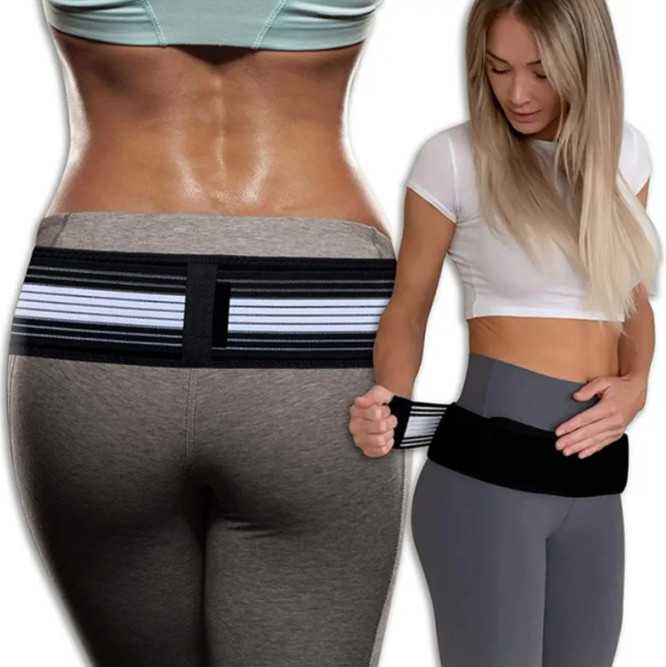 Adjustable Lower Back & Pelvic Support Belt – Breathable Compression Wrap for Me