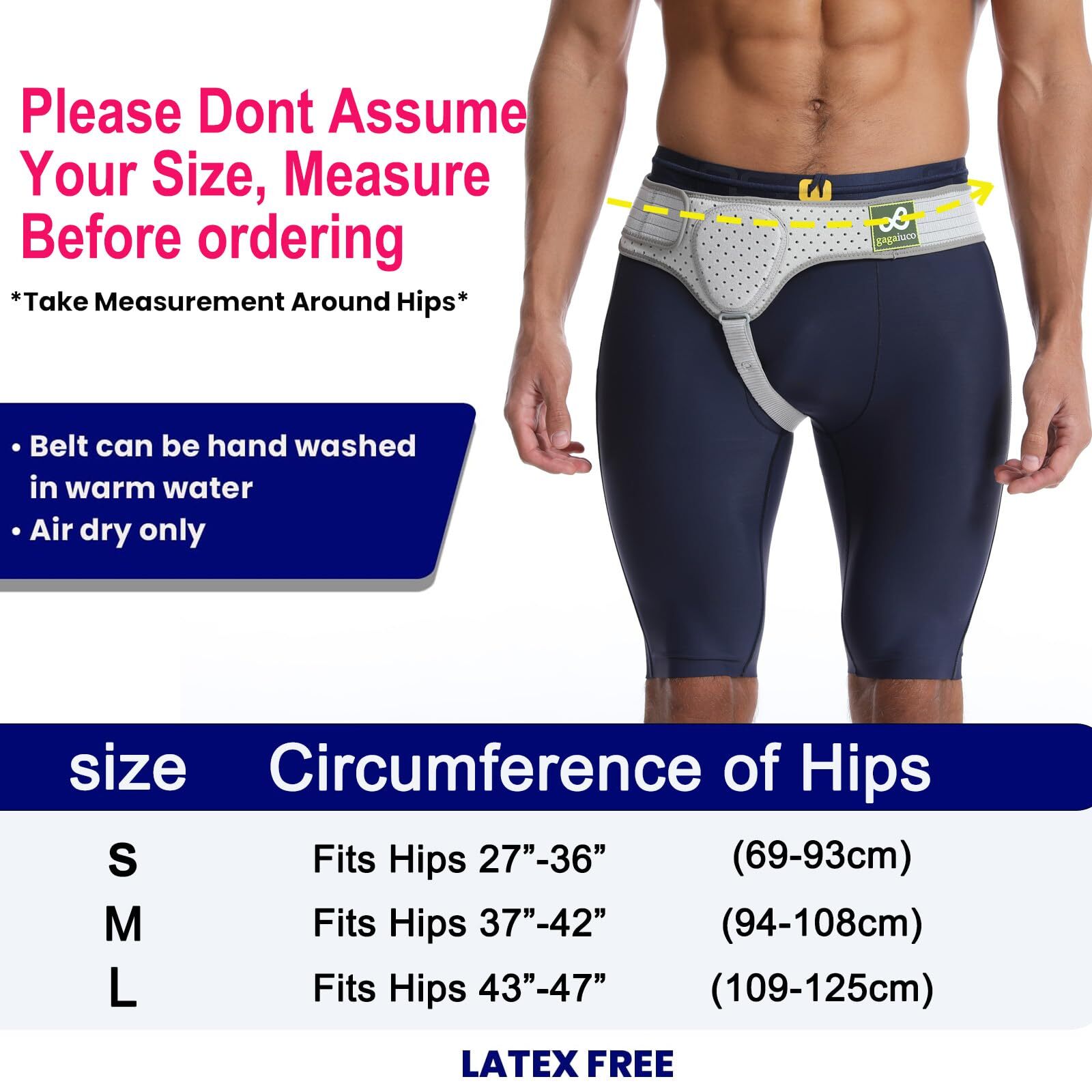 Inguinal Hernia Belt I For right or left side I Hernia Belt I Postoperative M…