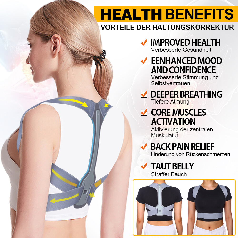 Back Brace Posture Corrector Women Men Shoulder Support Straightener