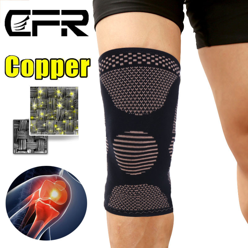 2 PCS Knee Sleeve Compression Brace Copper Support Sports Joint Pain Arthritis