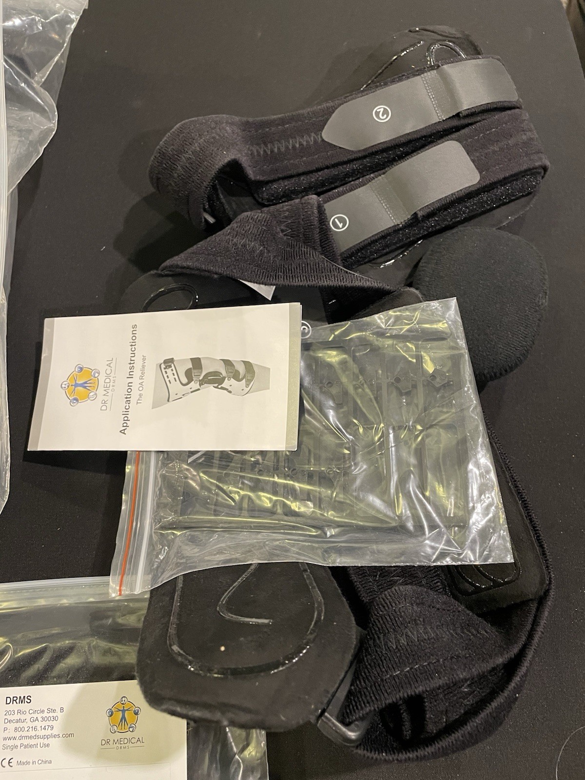 Dr Medical DRMS Dual OA Reliever Left & Right Knee Brace (MKB0104) New Open Box.