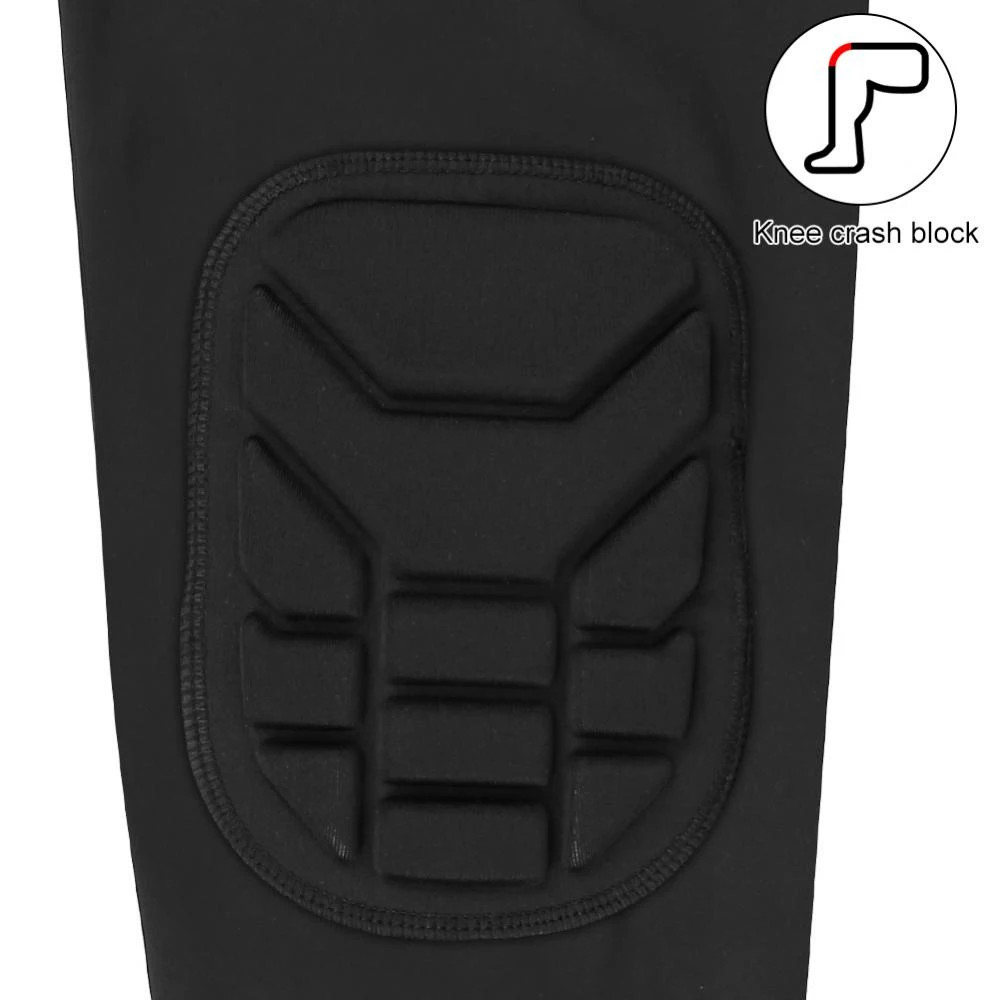 1Pcs Knee Braces, Double Crashproof Knee & Calf Pads, Thigh Compression Leg