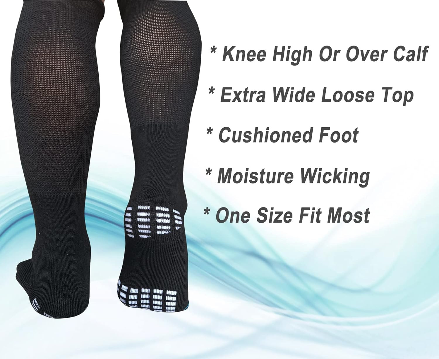 2 Pairs Replacement Sock Liner for Orthopedic Cast Walking Boot Air Cam Walkers,