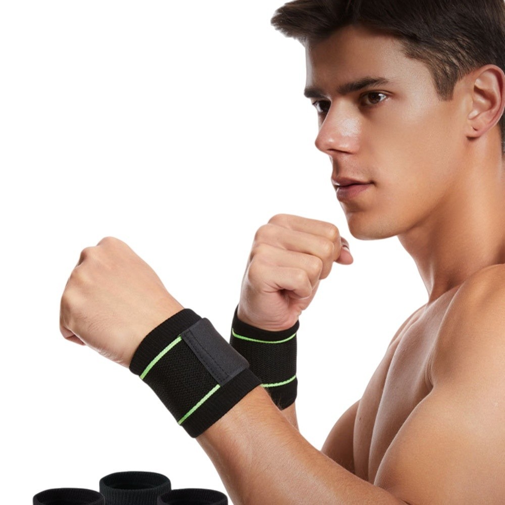 Wrist Support Sports Band Wrist Band Compression Straps Nylon Bracer Size M