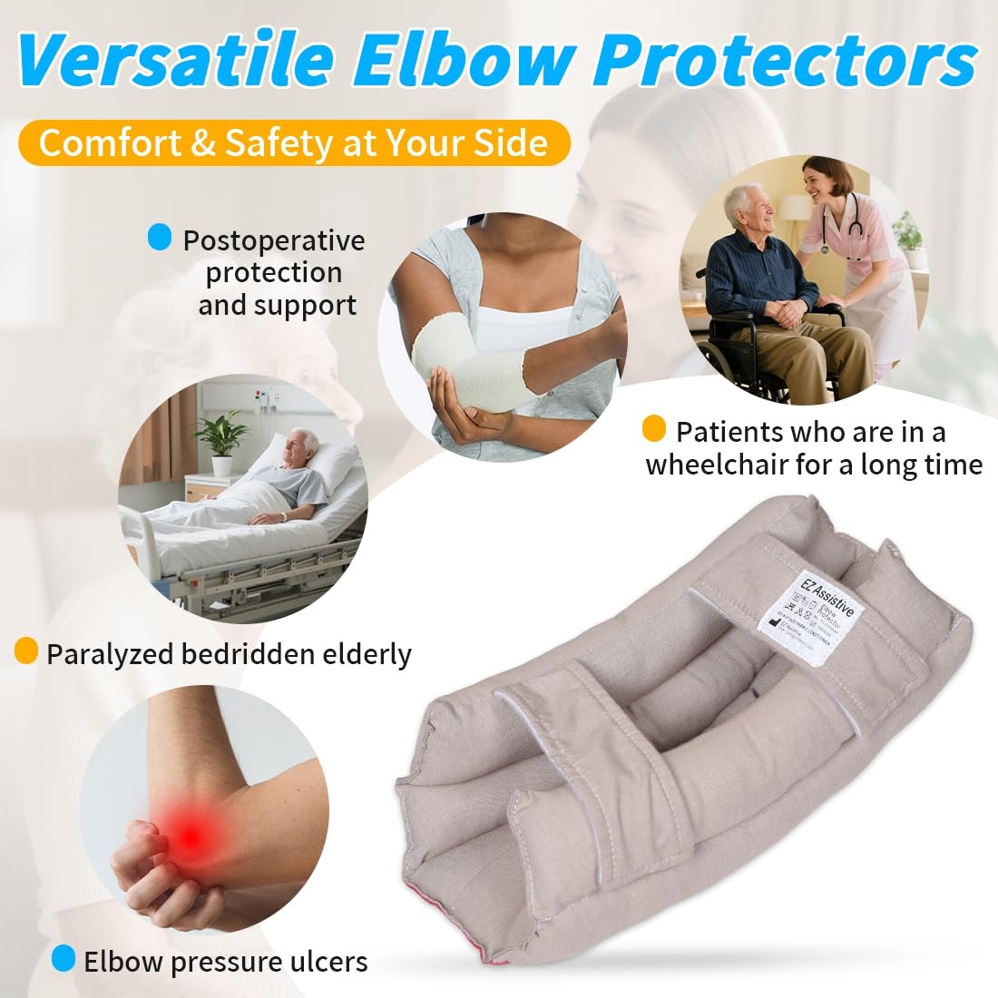 Elbow Pads Elbow Protectors for Elderly and Bedridden Patient, Elbow Protecto…