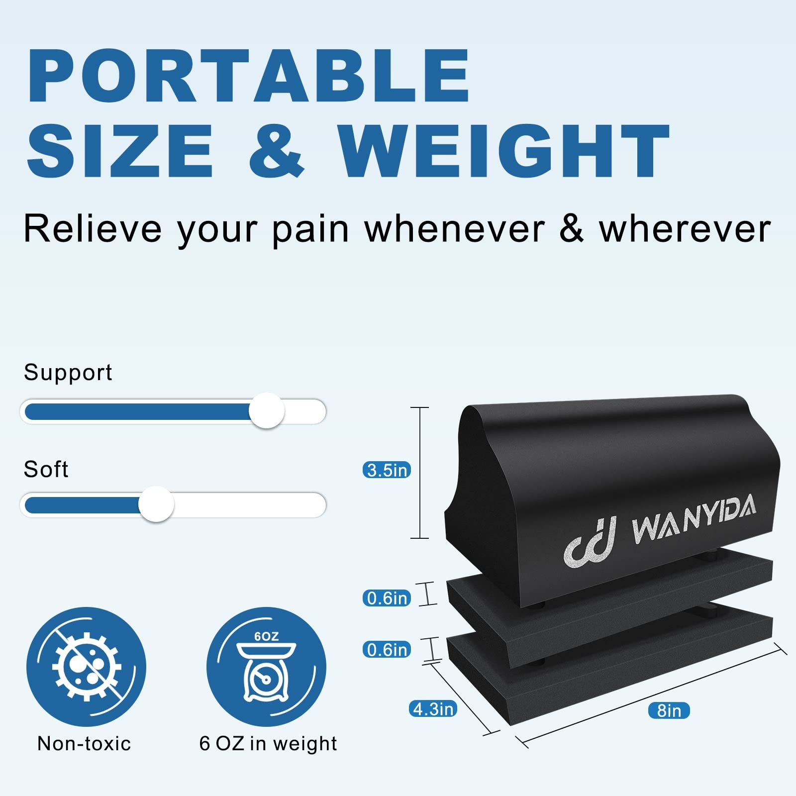 WANYIDA Neck Stretcher Chiropractic Pillows for Neck Pain Relief, Cervical Tr…