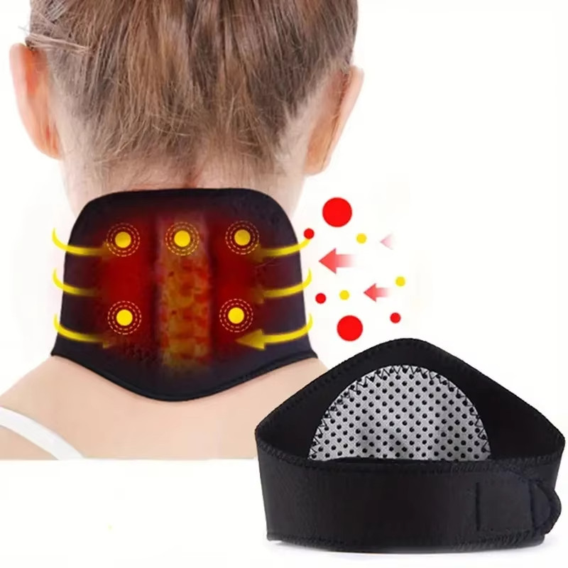 Self-Heating Magnetic Neck Support Brace – Medium Soft Portable Cervical Pillow