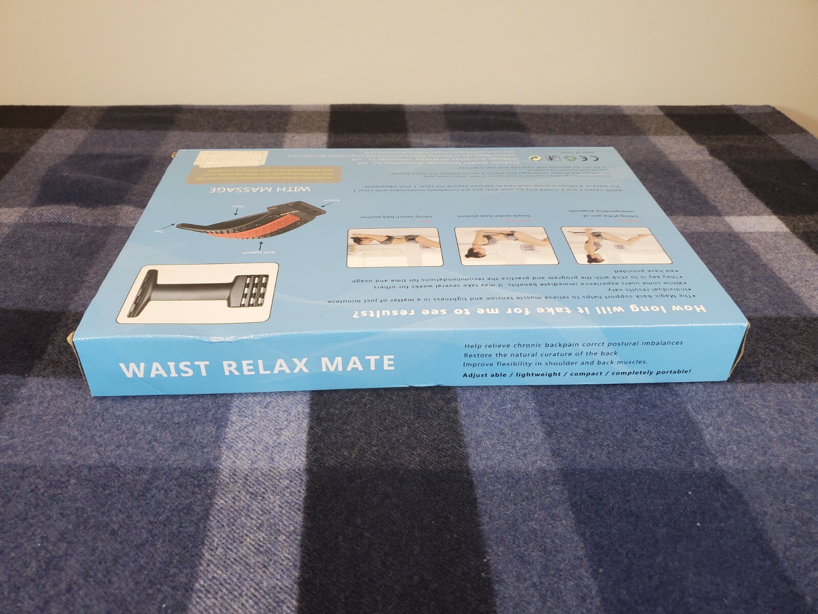 Waist Relax Mate Multilevel Back Stretching Device Relieve Chronic Pain – New
