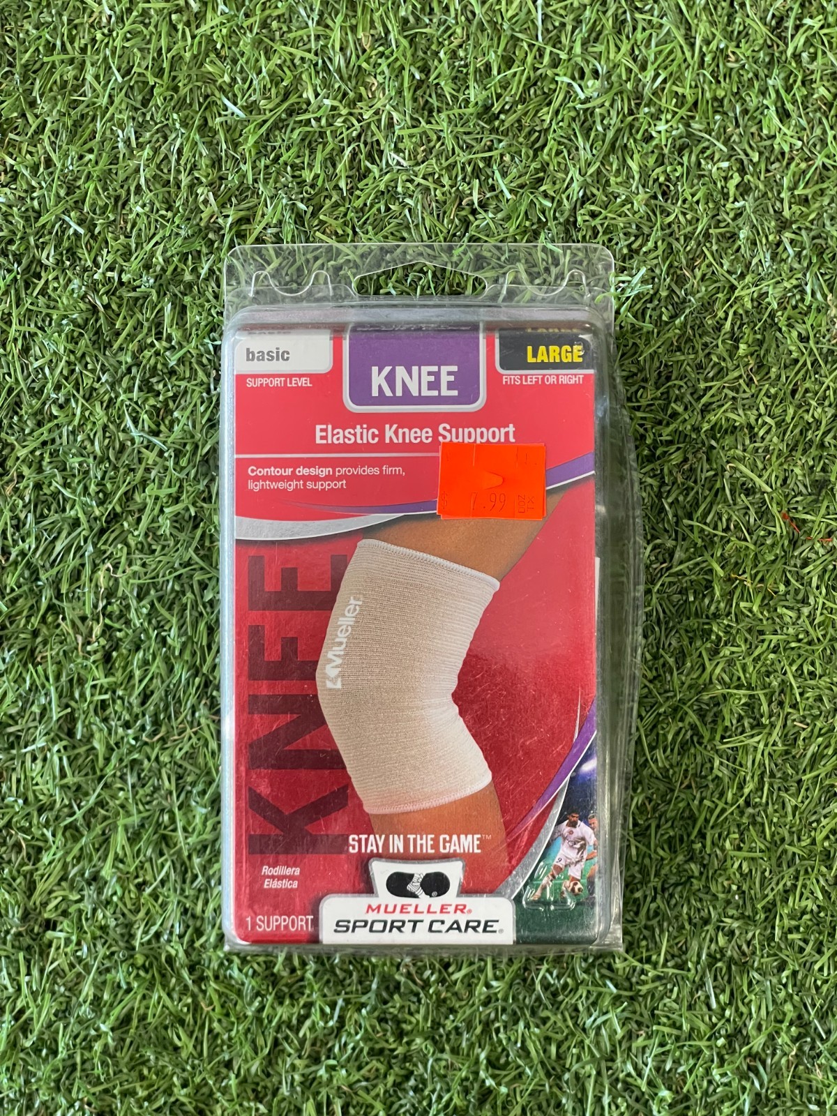 Mueller- Elastic Ankle Support Large (Beige)