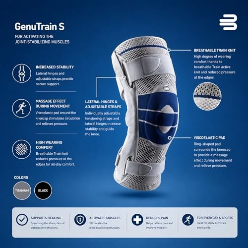 GenuTrain S Knee Brace Bauerfeind Hinged Support
