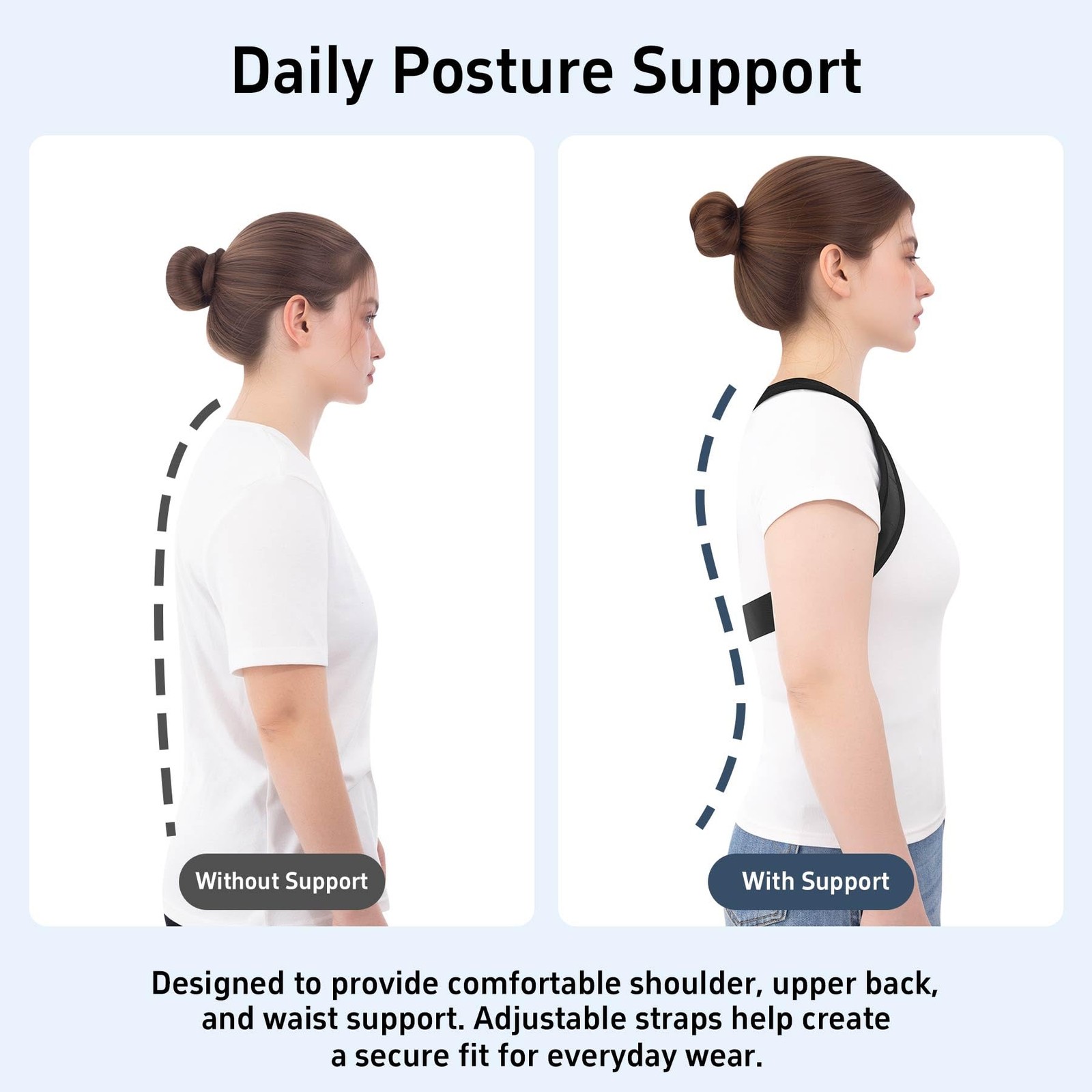 Zrughno Posture Corrector for Women and Men Back Brace XX-Large/XXX-Large