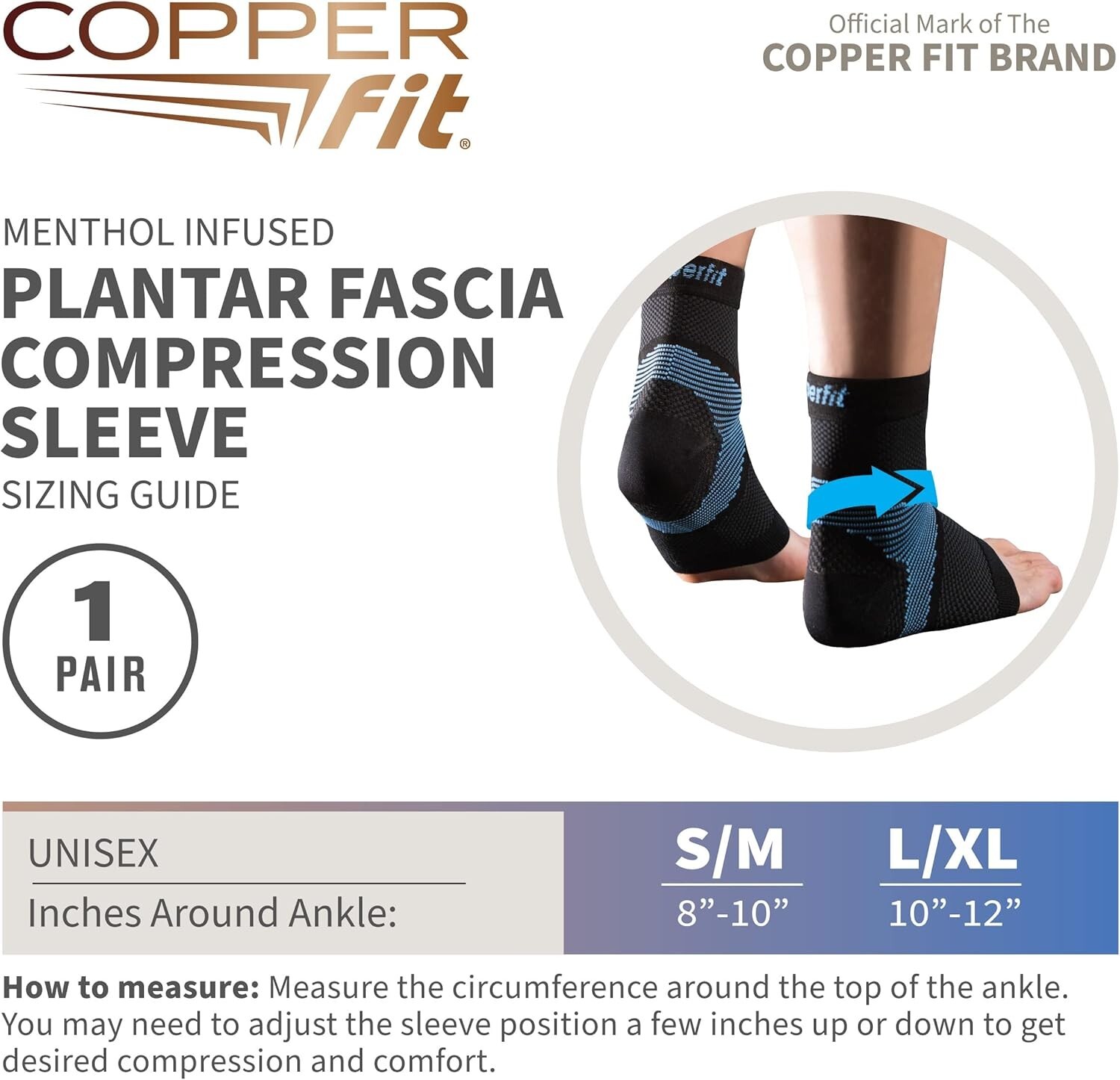 Advanced Compression Foot Sleeves for Fast Plantar Recovery – Menthol Included