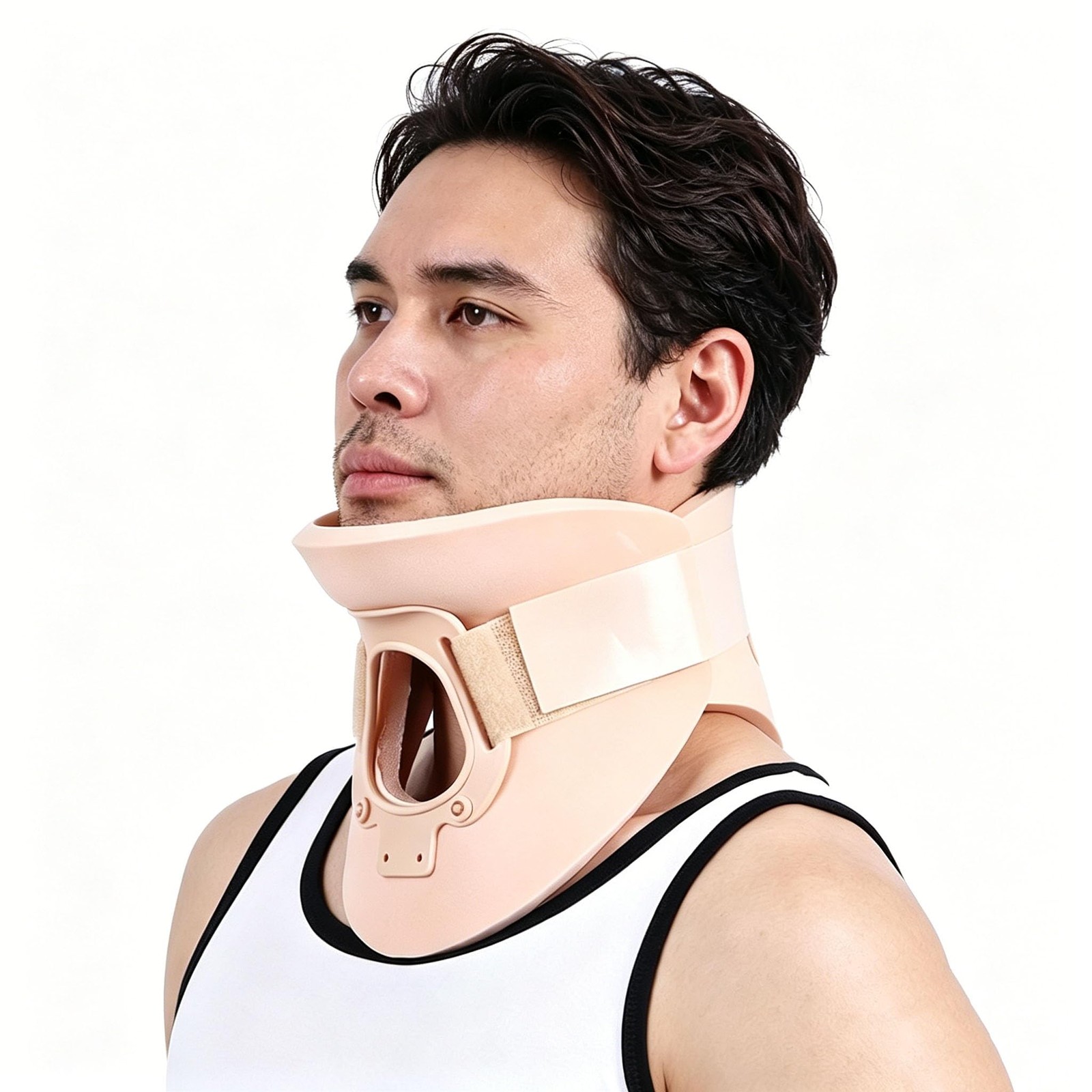 Lightweight Foam Cervical Collar Adjustable Neck Brace 3 1/4in Immobilizer