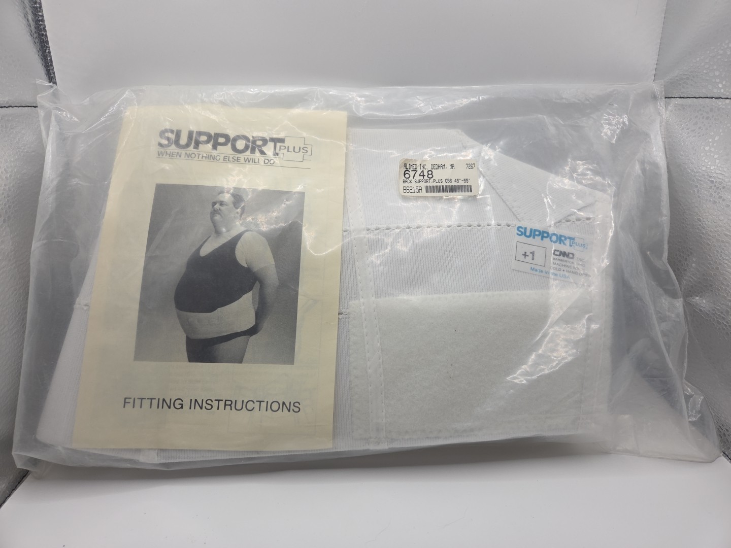 Back Support Brace with Moldable Insert – Bariatric