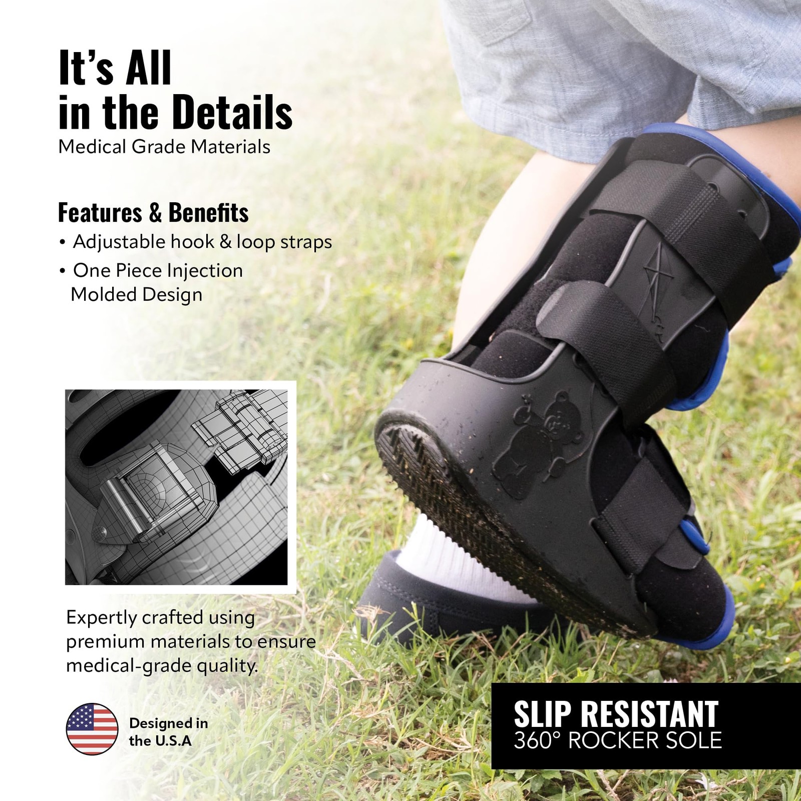 Pediatric Walking Boot – Only, Orthopedic Foot Boot & Ankle Brace for Spraine…