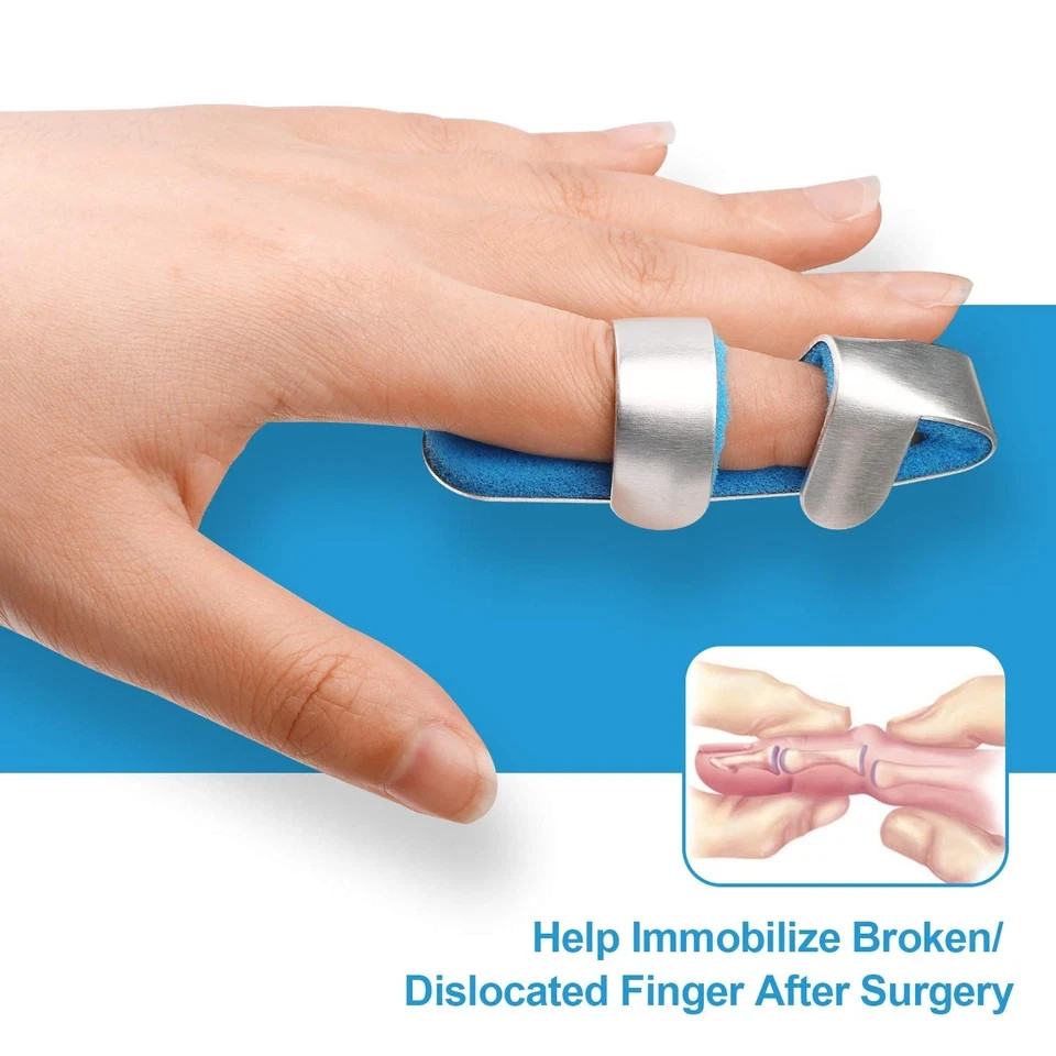 Trigger Finger Splint Brace for Thumb Index Middle Ring Pinky, Metal Foam Broken