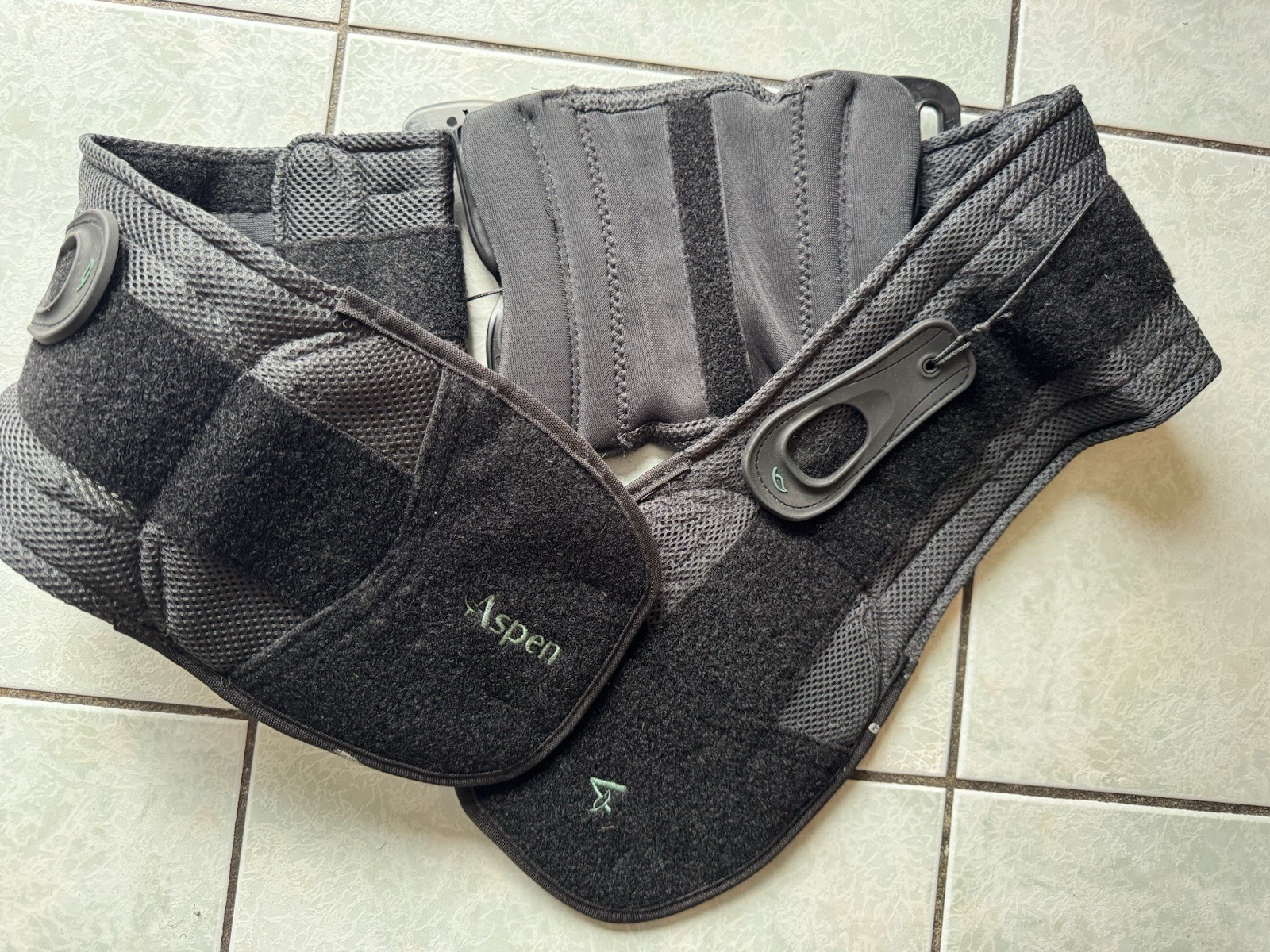 Aspen Lower Back Brace Lumbar Support Belt Adjustable Spine Support Black