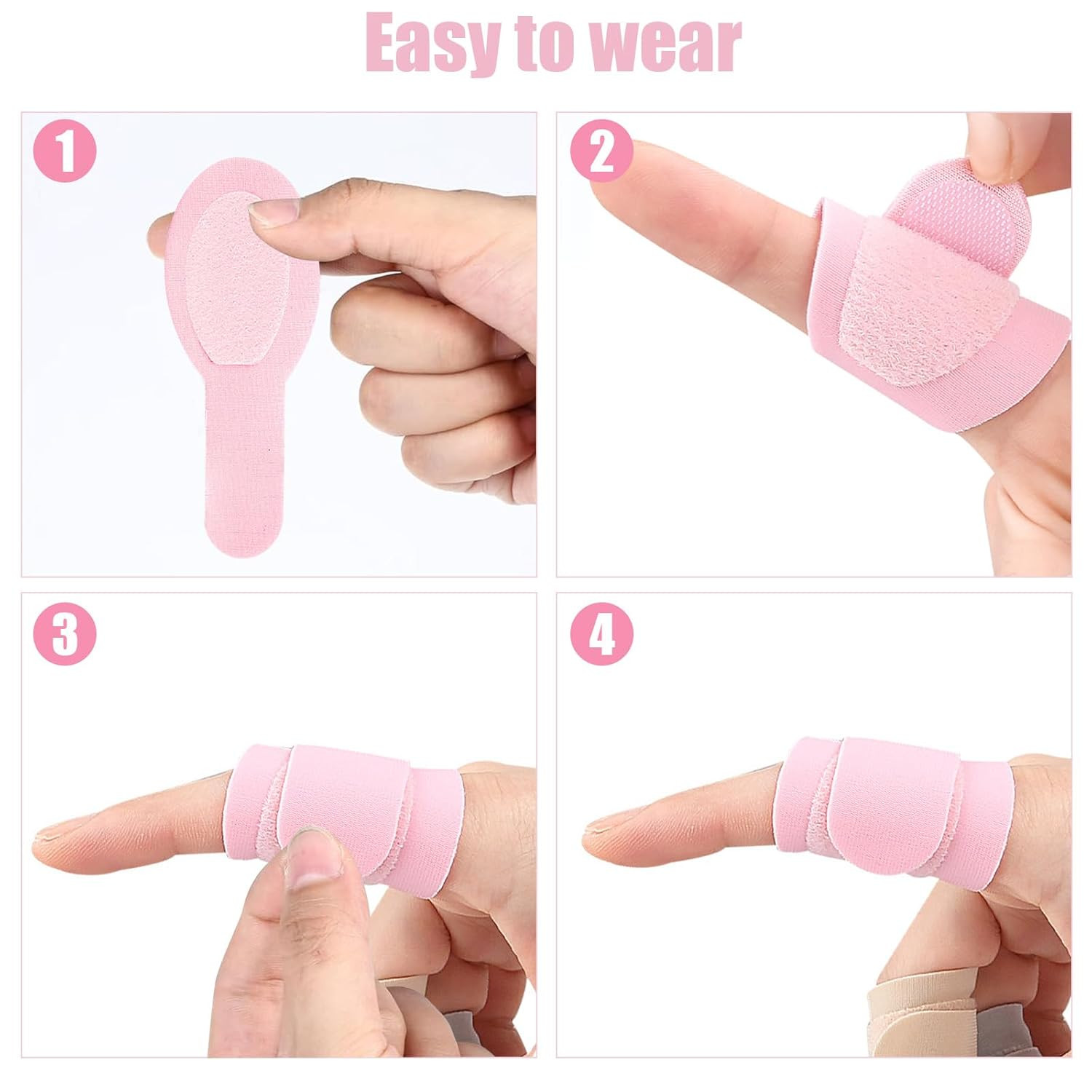 8 PCS Finger Sleeves, Finger Compression Sleeve, Finger Covers, Finger Splints F
