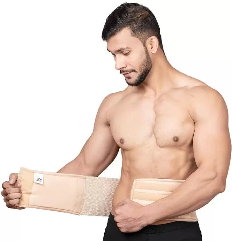 ABDOMINAL BINDER BELT UMBILICAL HERNIA BRACE SUPPORT BELLY