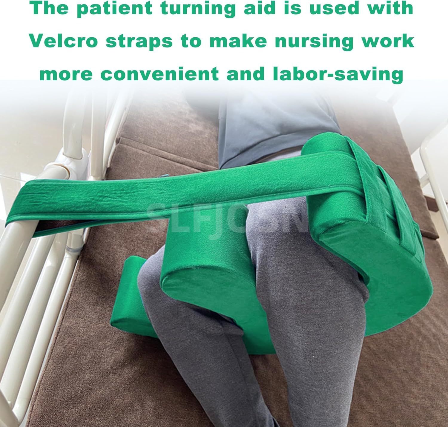 1x Bedridden Patient Turning Device with Fixing Strap Elderly Assistance Product