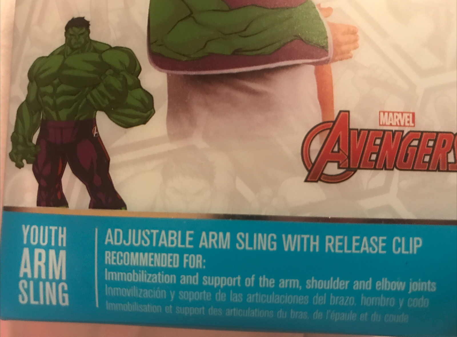 DonJoy Advantage Marvel Avengers Hulk Youth Adjustable Arm Sling NEW