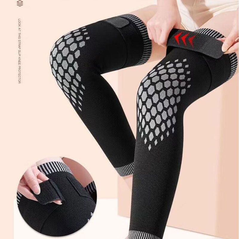 1 Pair Knee Massager Self-heating Support Knee Pad Warm Knee-joint Anti-slip